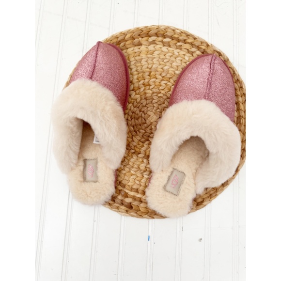 NEW UGG Scuffette Pink Glitter Sparkle Slippers 12 - Picture 3 of 8